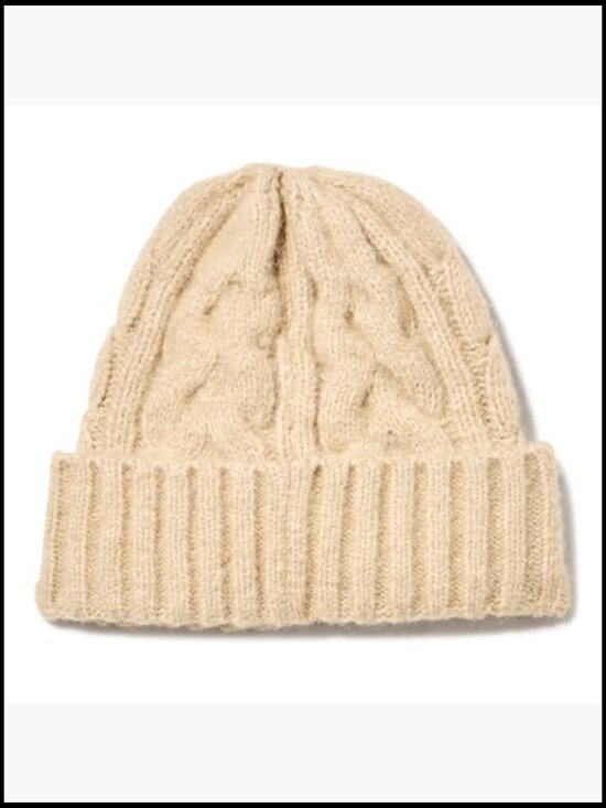 Double Faced Beanie and Scarf Set - Acrylic Winter Accessories